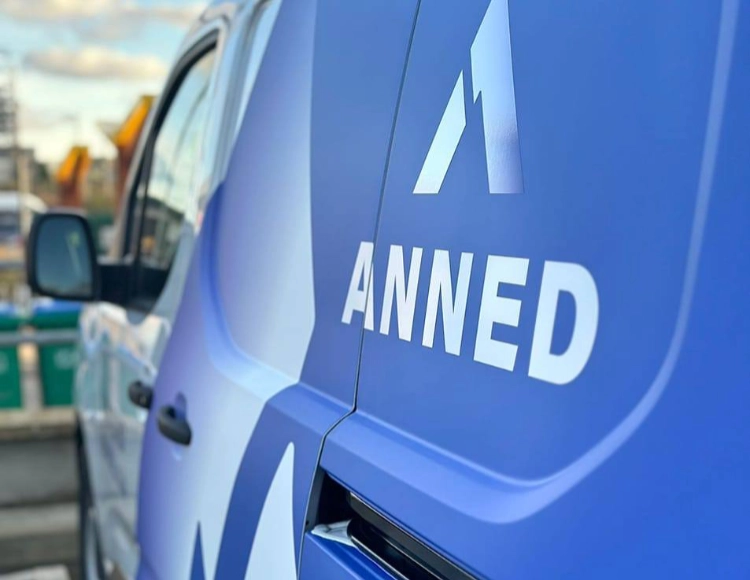 Anned Developments Van with logo 