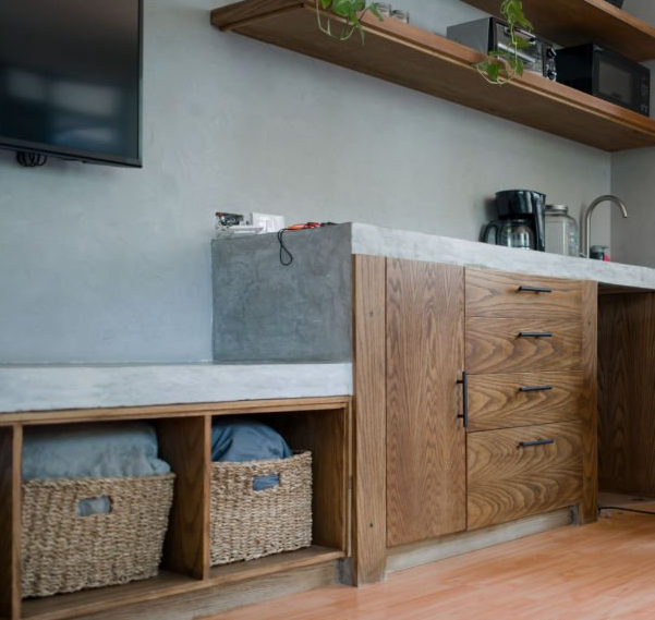 part of a new contemporary kitchen 