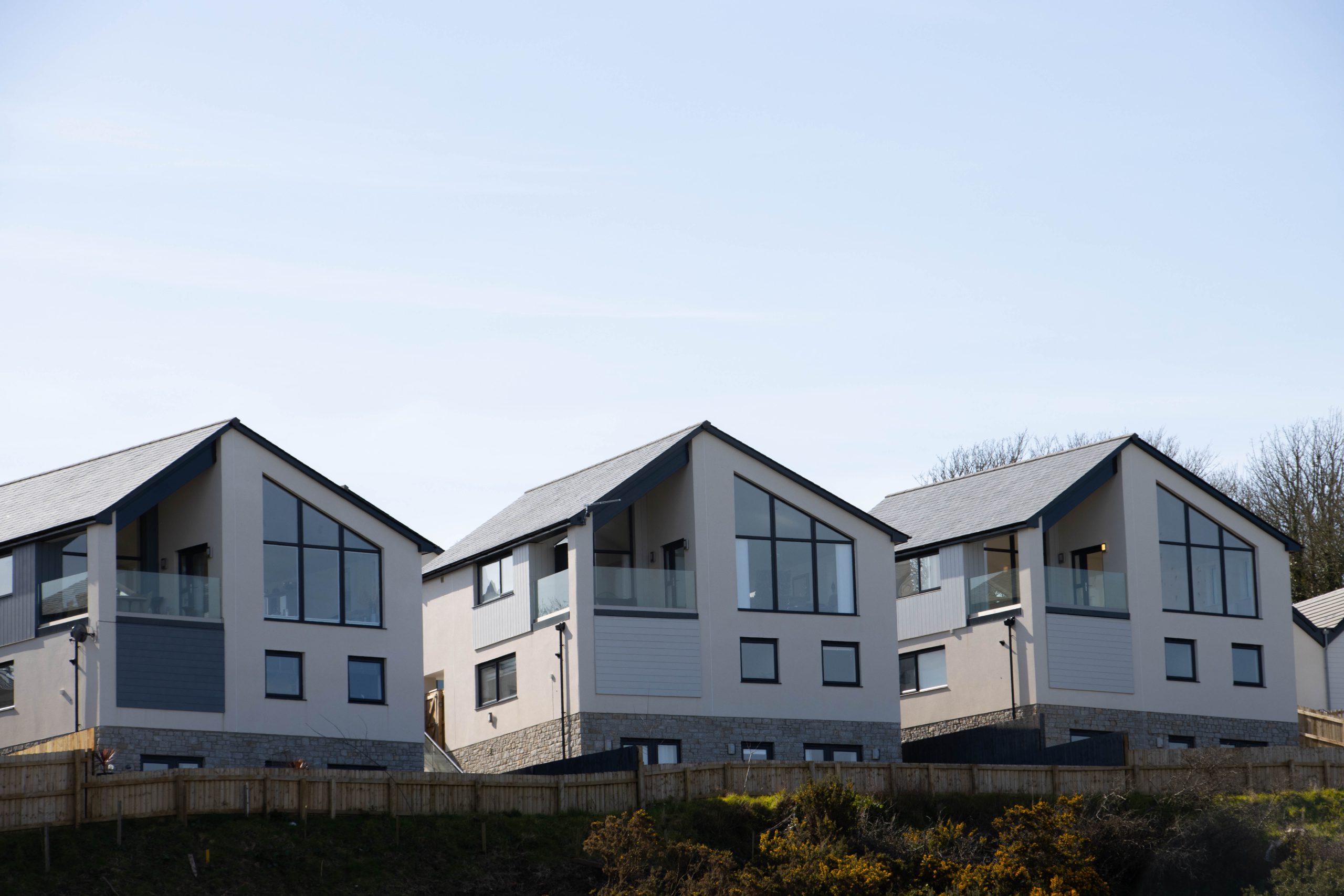 Three new build homes